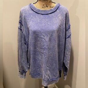 Zenana High-Low Thin Sweatshirt